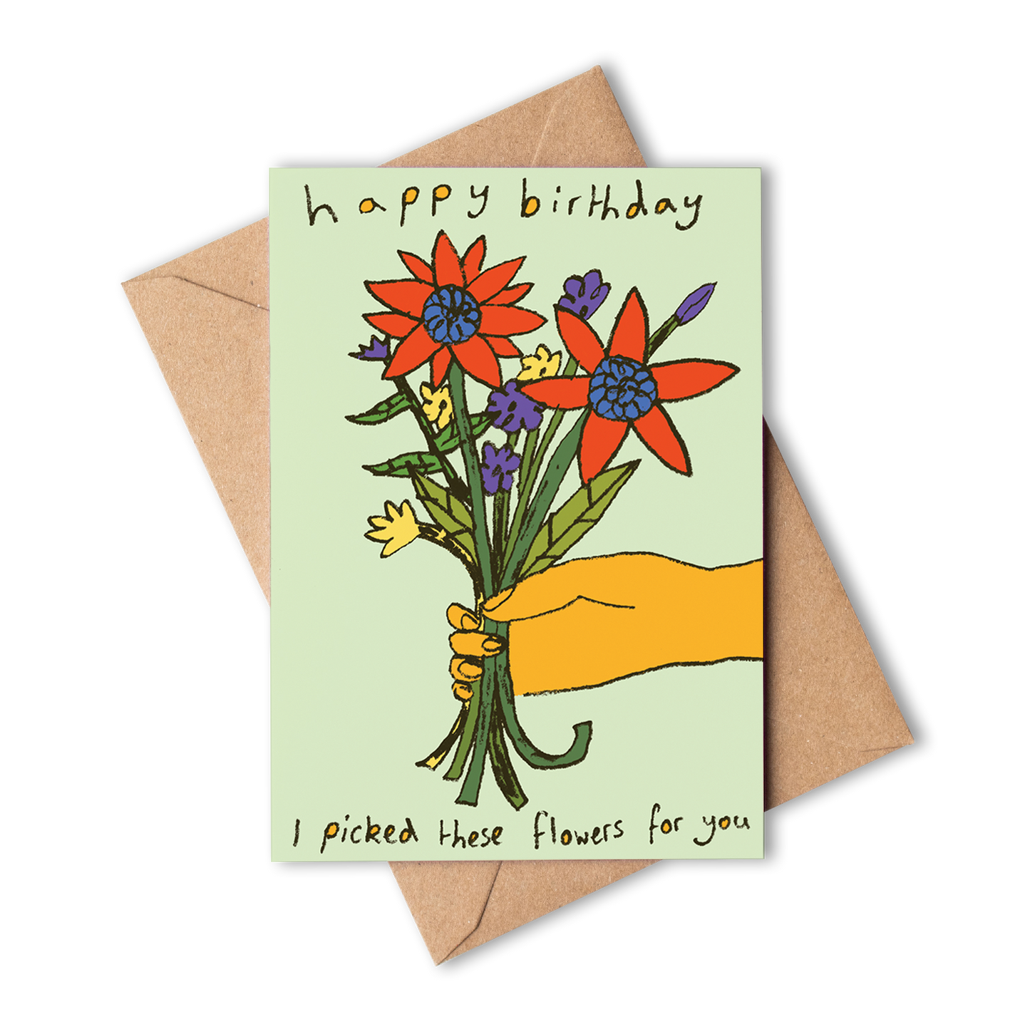Happy Birthday, I Picked These Flowers For You